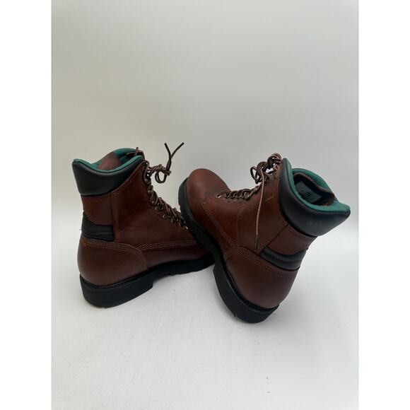 Carolina 8'' Steel Toe Collar Boot (1809) NEW Men's Brown/Black US Size 8 2E - Picture 8 of 9